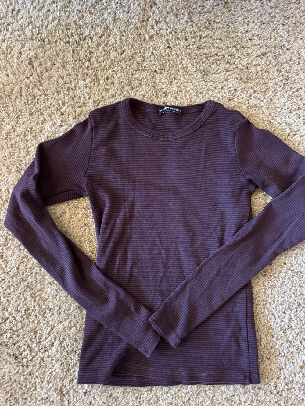 Brandy Melville Long-Sleeve Top - Plum